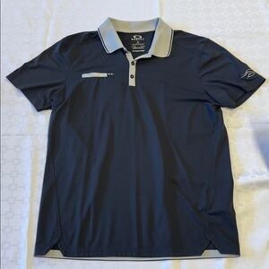 Oakley Short Sleeve Golf Polo Shirt Black
